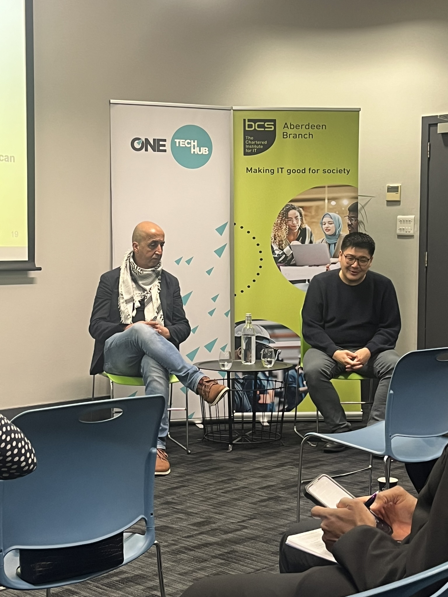 Speakers at the BCS Event in Aberdeen